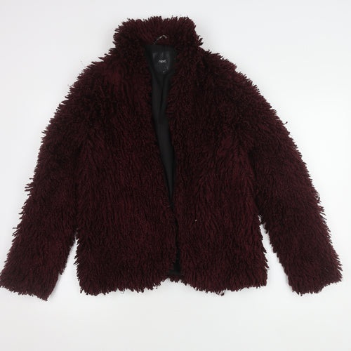 Next Women's Red Bomber Jacket Size 8 - Casual Elegance