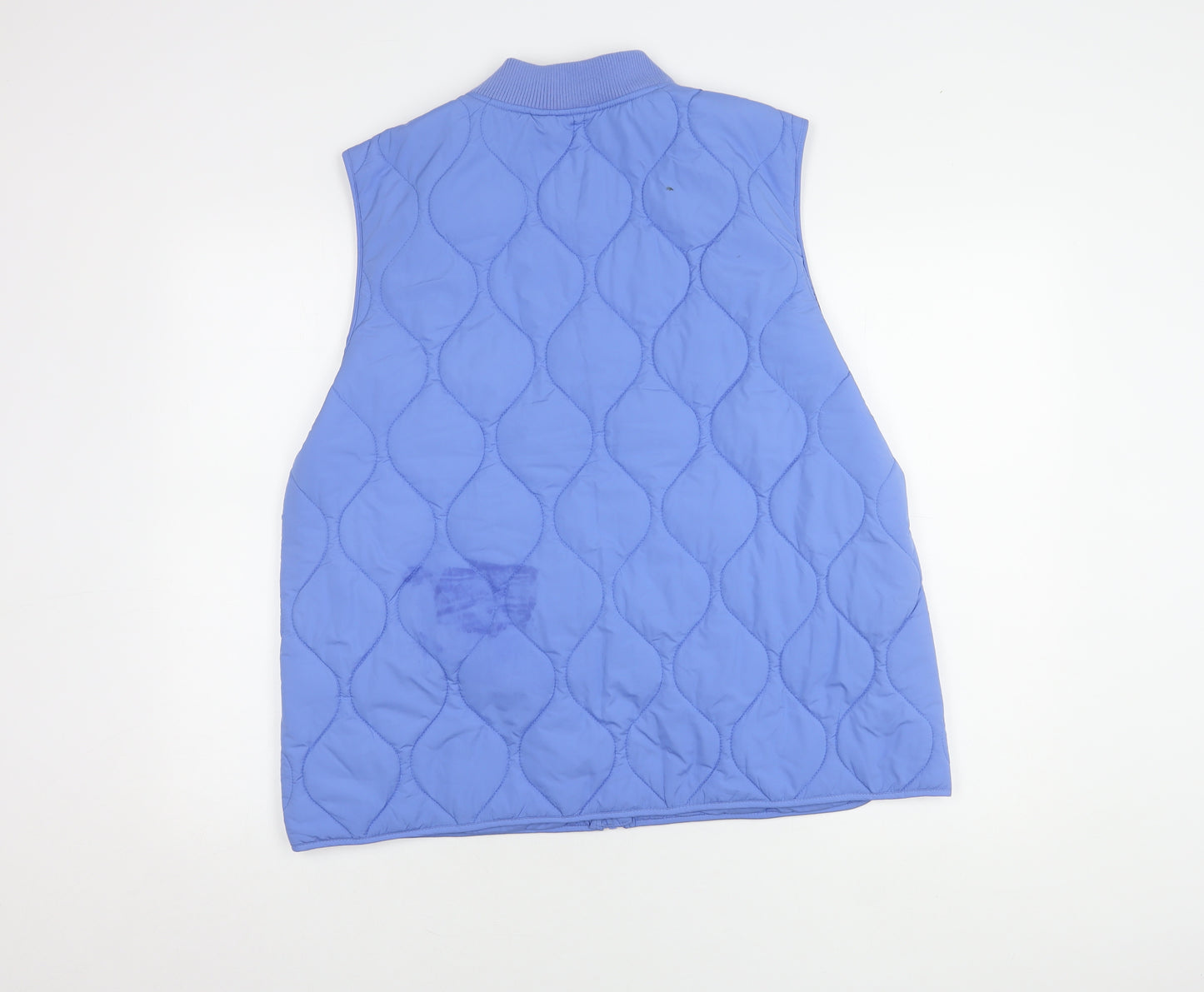Marks and Spencer Women's Blue Quilted Waistcoat Size 16