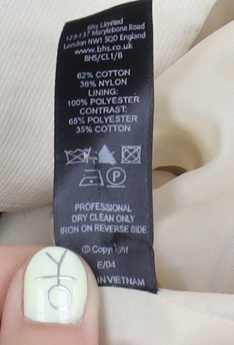 Sophie Gray Women's Beige Trench Coat Size 14 Button Belted