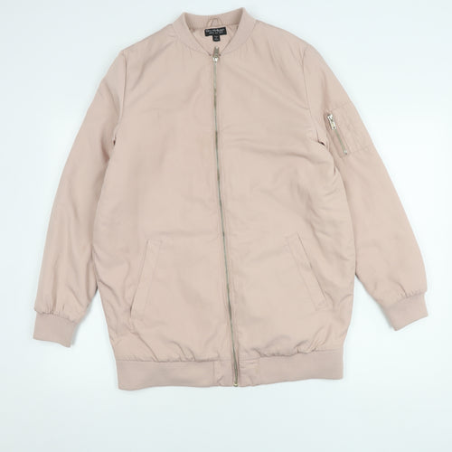 Miss Selfridge Women's Pink Bomber Jacket UK 10