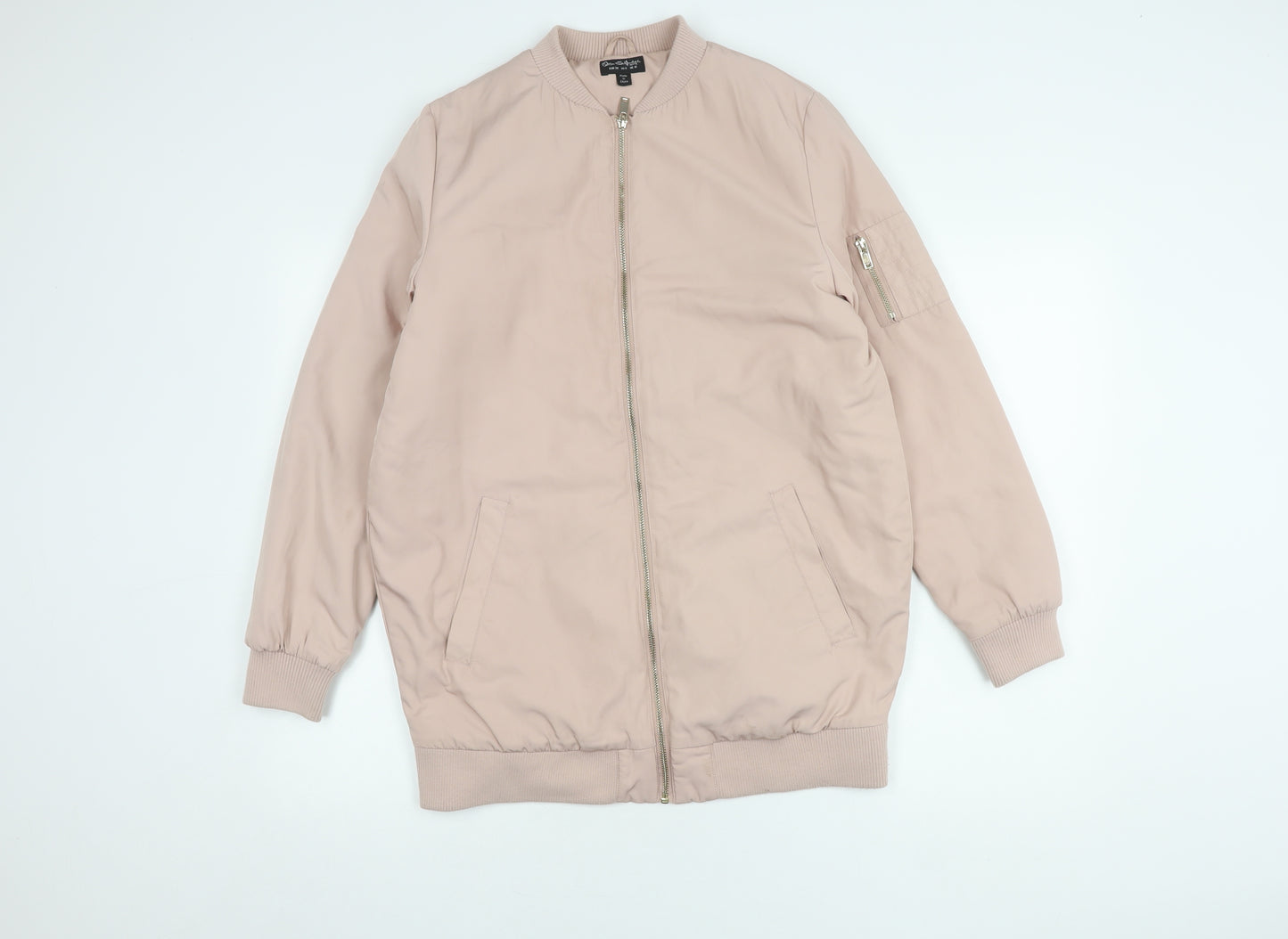 Miss Selfridge Women's Pink Bomber Jacket UK 10