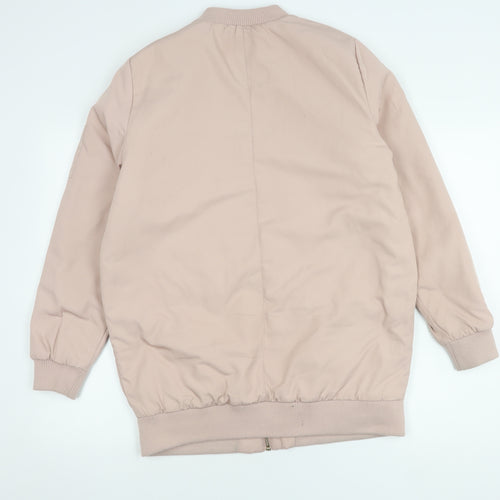 Miss Selfridge Women's Pink Bomber Jacket UK 10