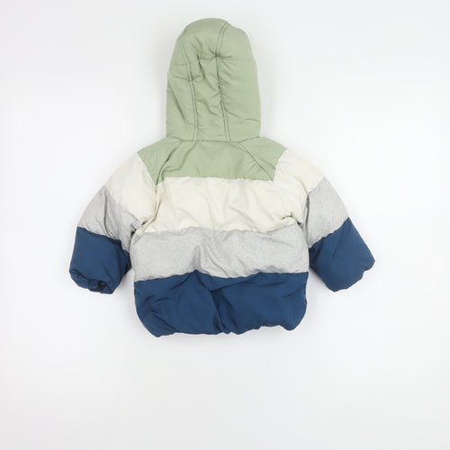 Marks and Spencer Boys Multicoloured Puffer Jacket 12-18M
