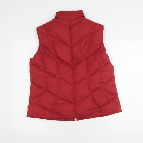 Marks and Spencer Women's Red Puffer Waistcoat L