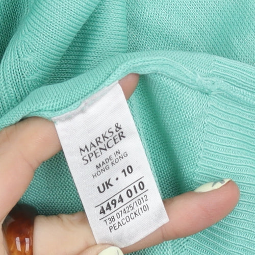 Marks and Spencer Women’s Green Pullover Jumper Size 10