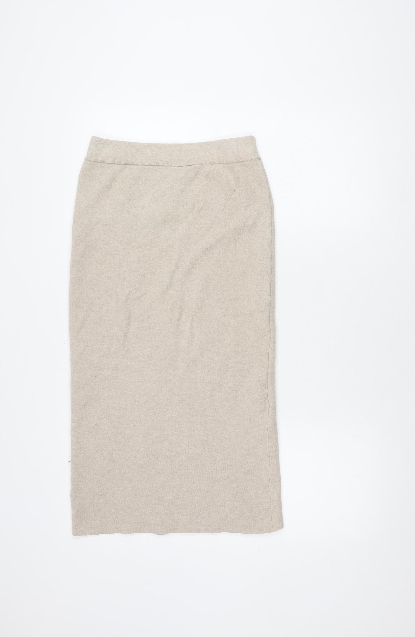 VILA Women's Beige Midi Wrap Skirt Size S