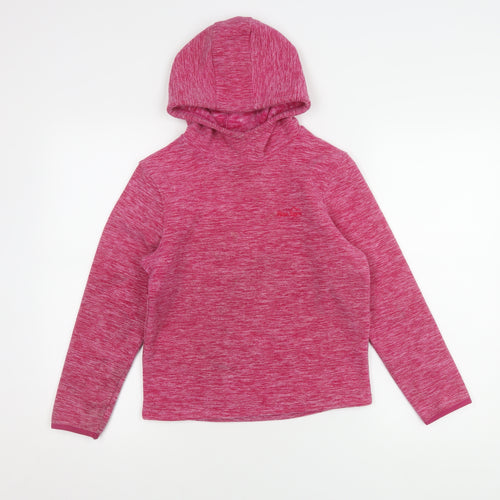 Peter Storm Girls Pink Pullover Hoodie 9-10 Years Fleece