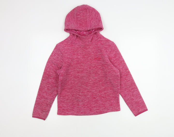 Peter Storm Girls Pink Pullover Hoodie 9-10 Years Fleece