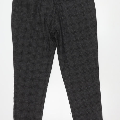 Jacamo Grey Checked Men's Trousers 44R