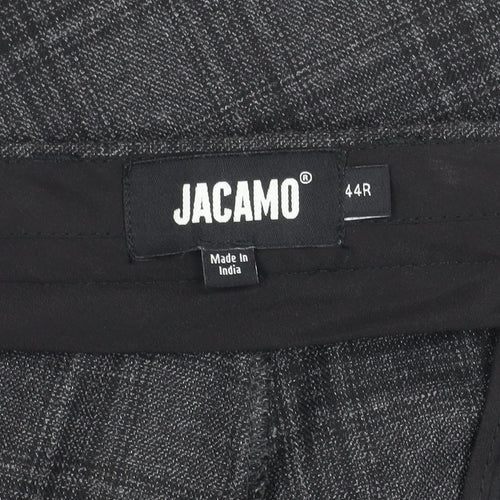 Jacamo Grey Checked Men's Trousers 44R