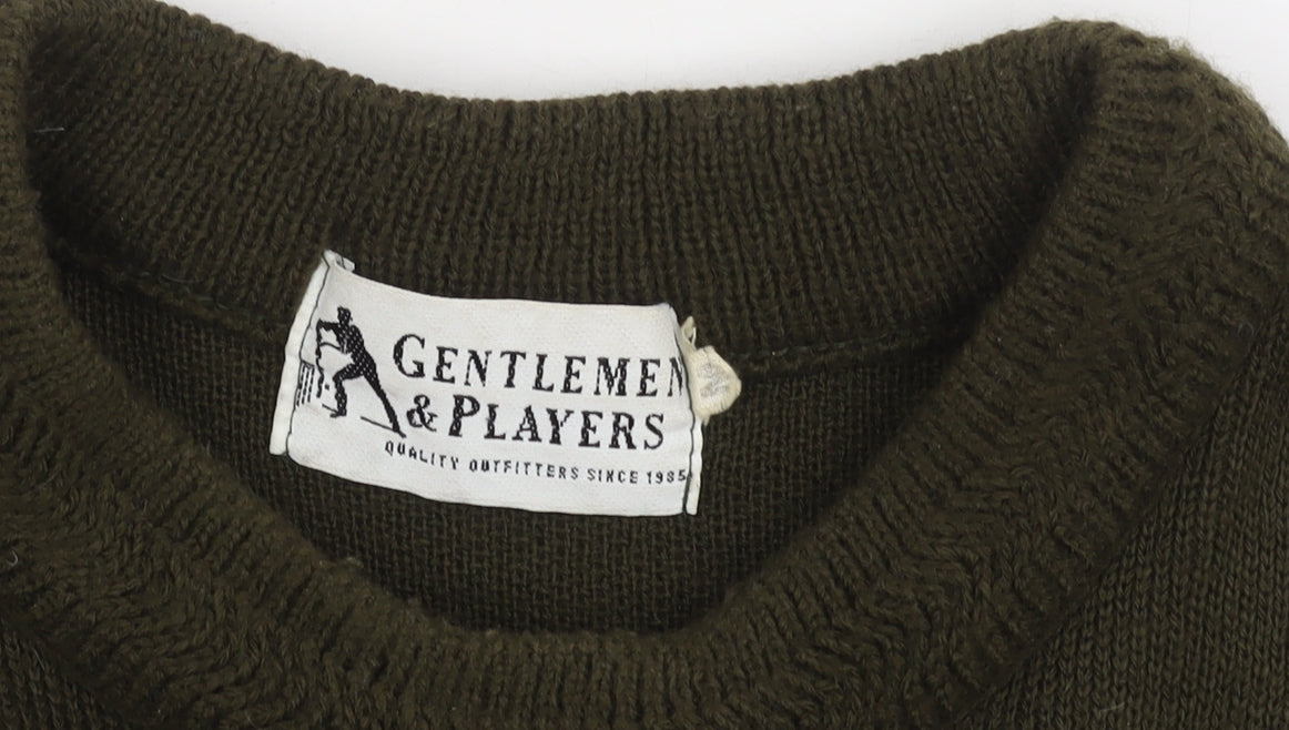 Gentlemen & Players Men's Green Pullover, Size M
