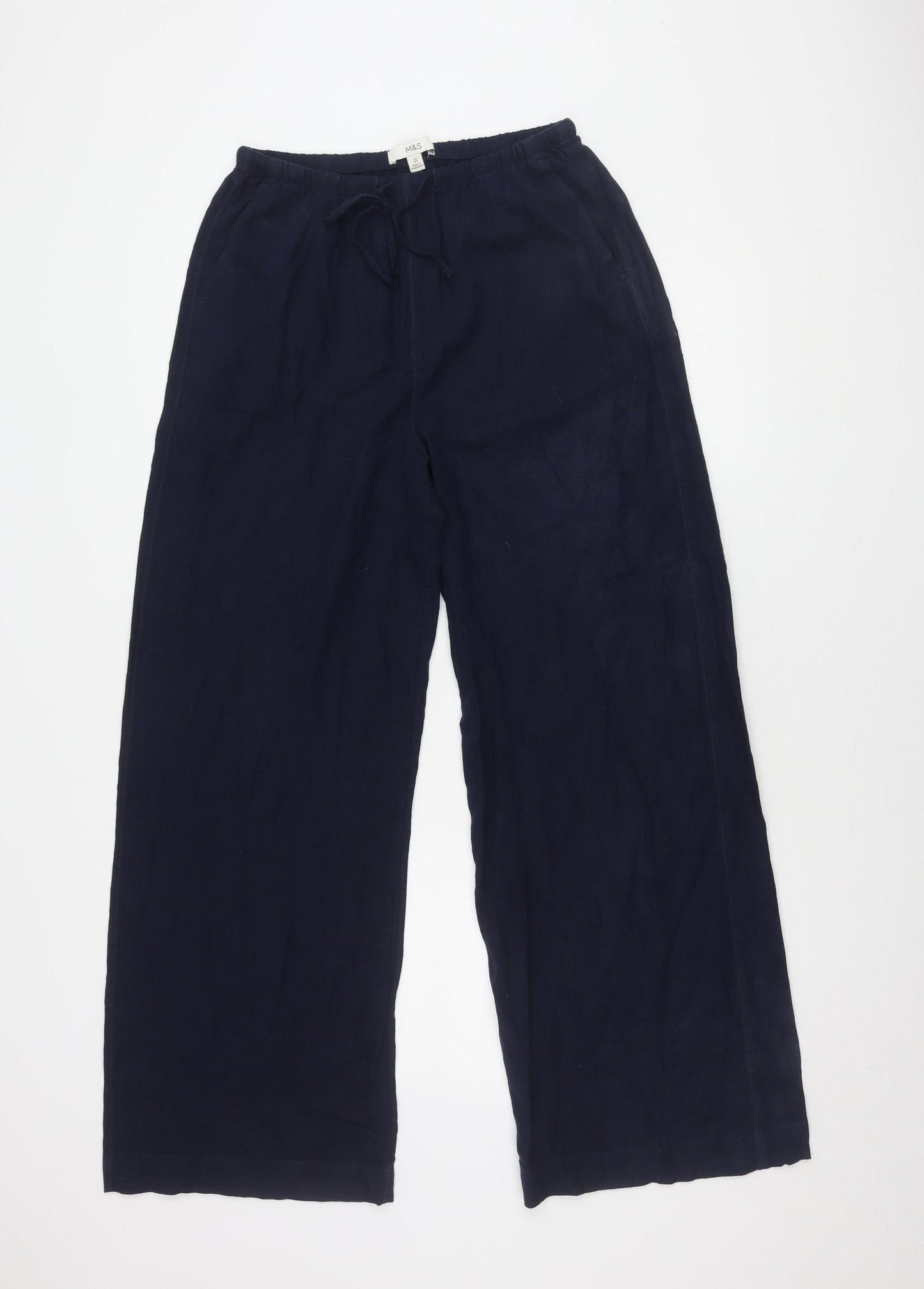Marks and Spencer Women's Blue Trousers Size 10