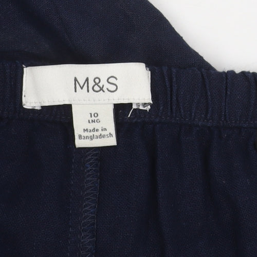 Marks and Spencer Women's Blue Trousers Size 10