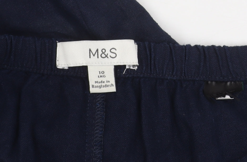 Marks and Spencer Women's Blue Trousers Size 10