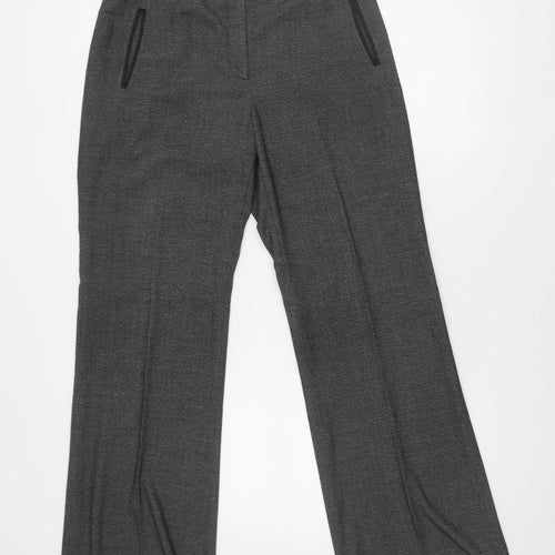 Next Women's Grey Dress Pants Size 12 Straight Leg