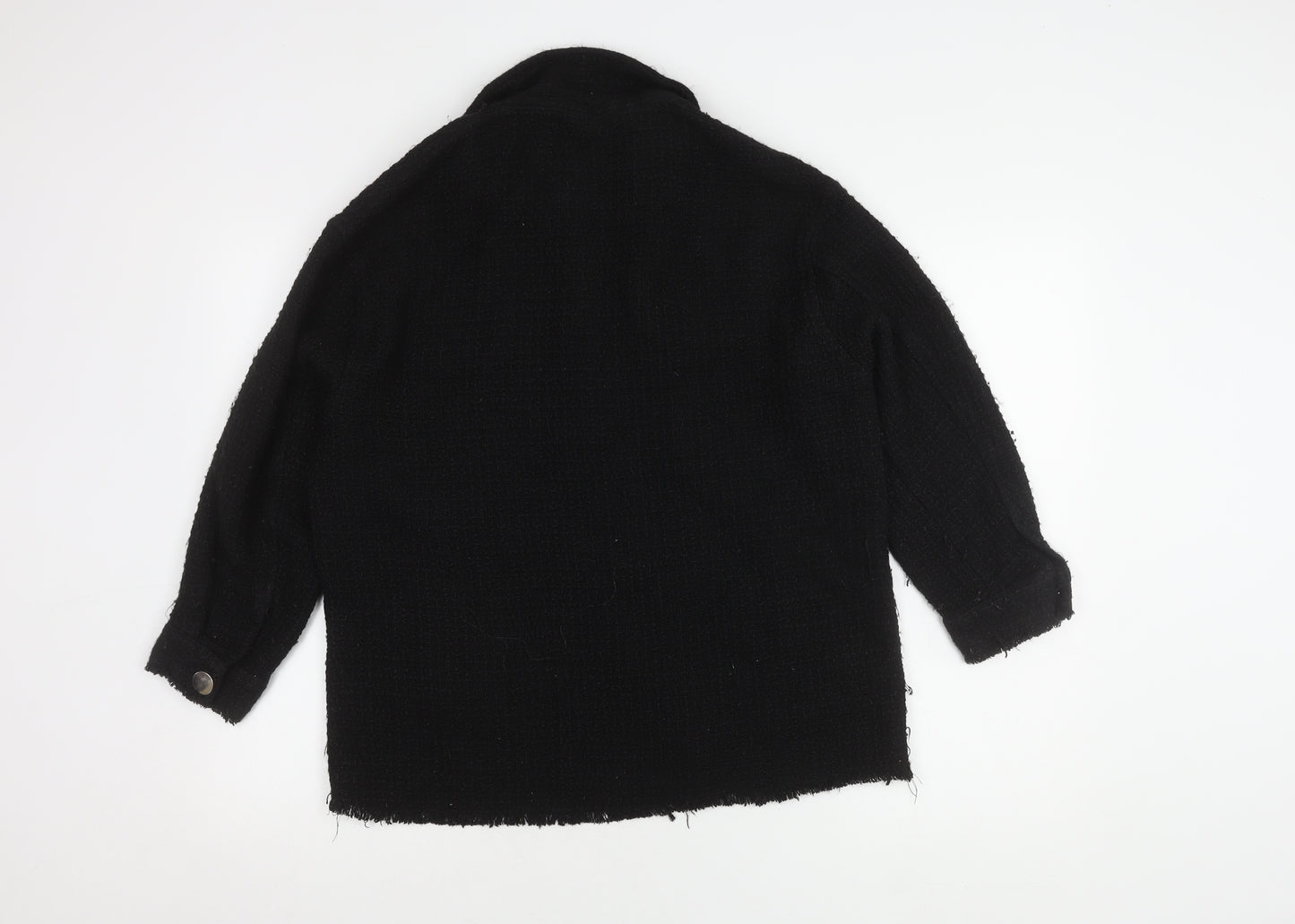 Zara Women's Black Mid-Length Jacket M