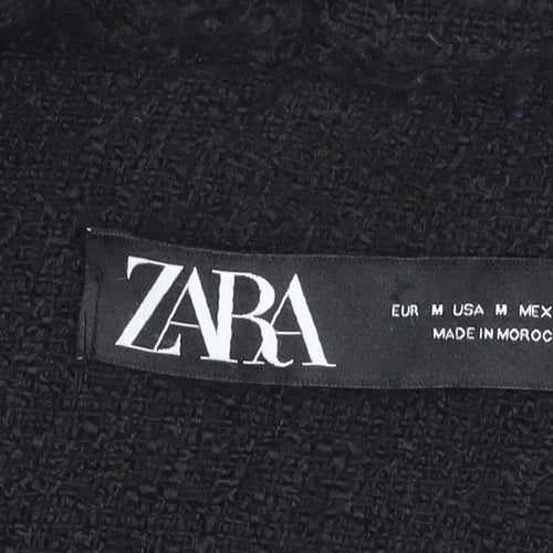 Zara Women's Black Mid-Length Jacket M