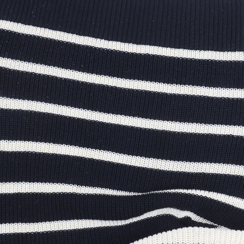 Monki Women's Black Striped Pullover Jumper, Size S