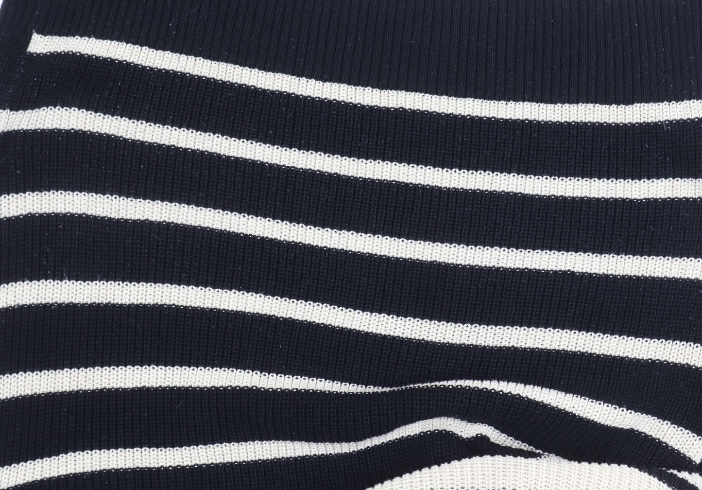 Monki Women's Black Striped Pullover Jumper, Size S