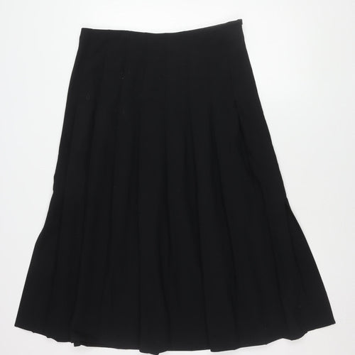 Marks and Spencer Women's Black Pleated Skirt Size 14