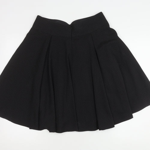 Next Women's Black A-Line Knee Length Skirt, Size 12