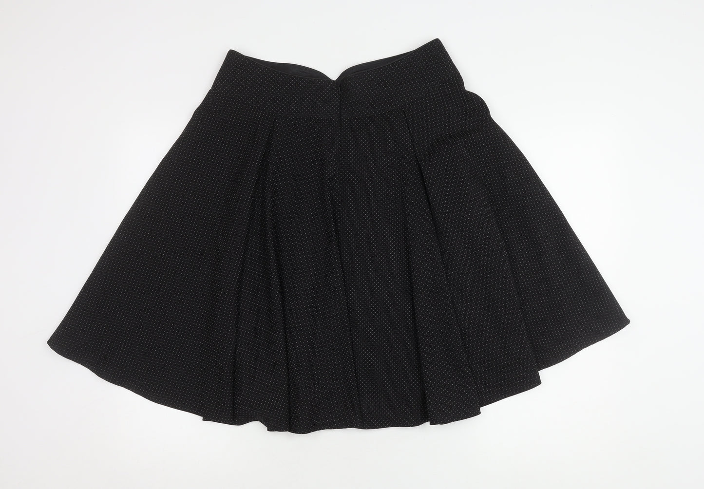 Next Women's Black A-Line Knee Length Skirt, Size 12