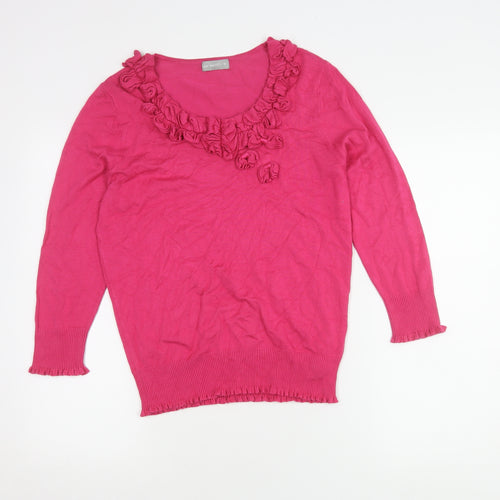 Per Una Women's Pink Pullover Jumper Size 14
