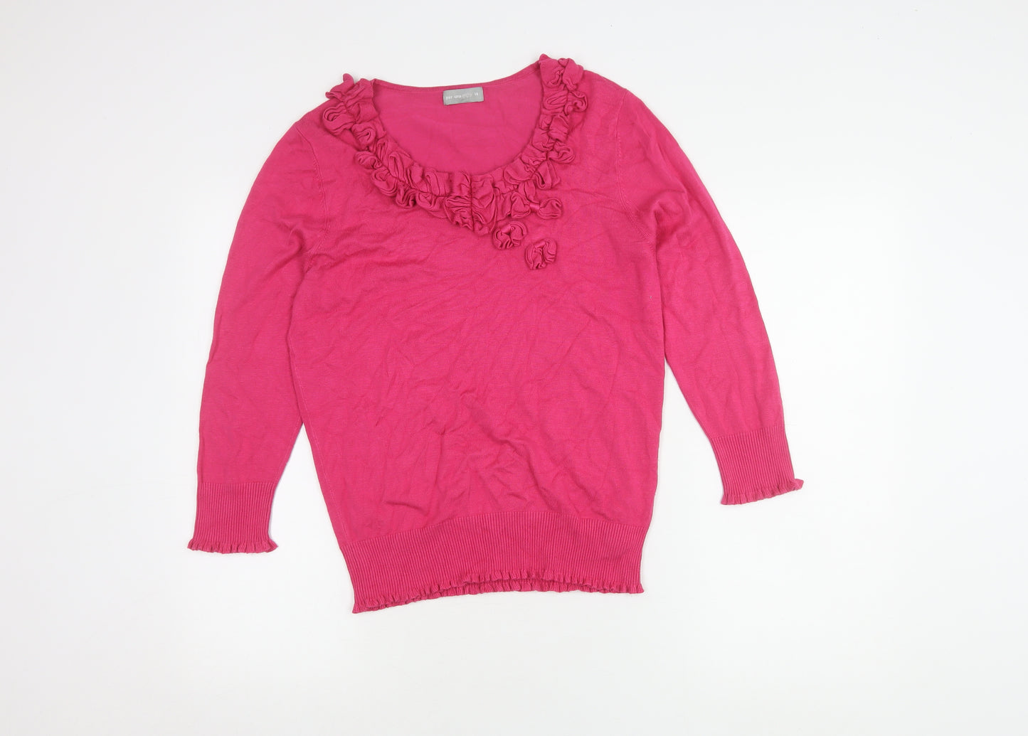 Per Una Women's Pink Pullover Jumper Size 14