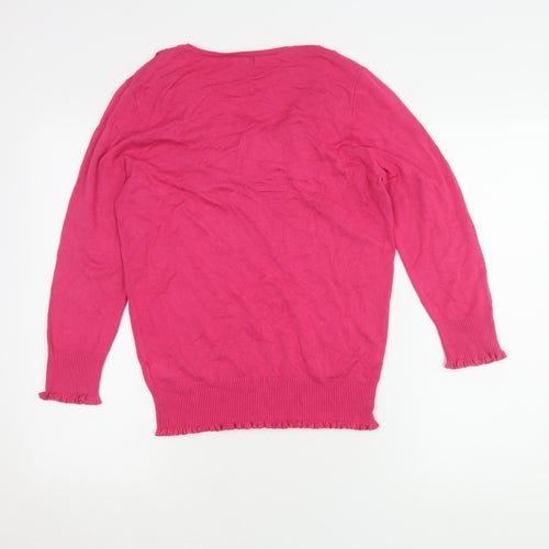 Per Una Women's Pink Pullover Jumper Size 14