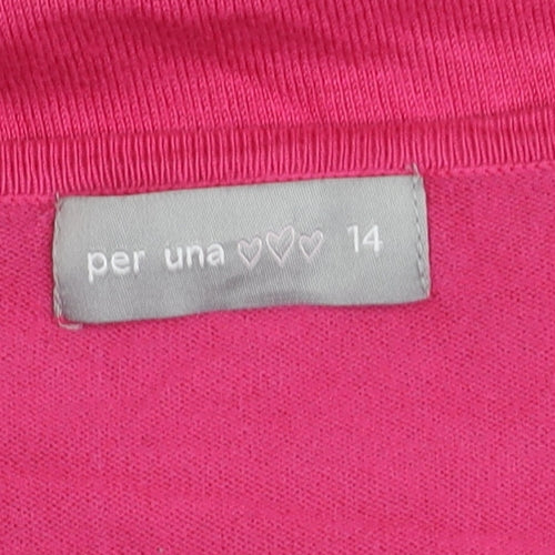 Per Una Women's Pink Pullover Jumper Size 14