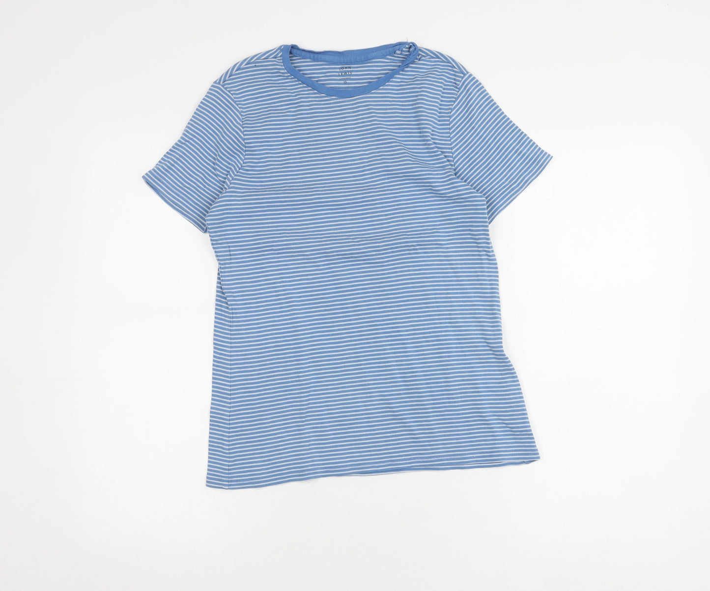 John Lewis Women's Blue Striped T-Shirt, Size 12