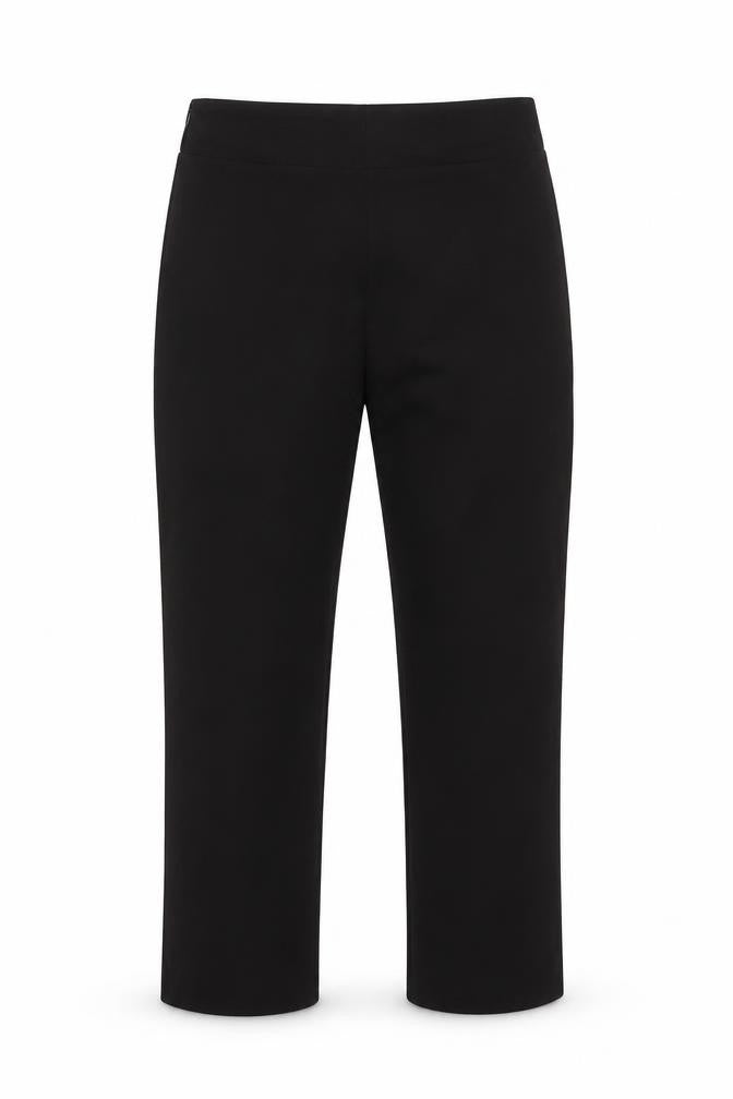 Front view of Mango Women's Black Trousers M - Elegant & Versatile