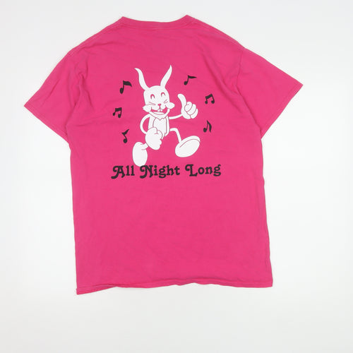 WHTRBBTLON Pink Unisex Music T-Shirt Medium
