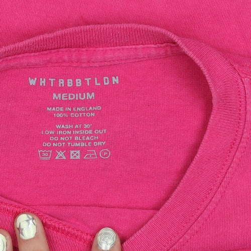 WHTRBBTLON Pink Unisex Music T-Shirt Medium
