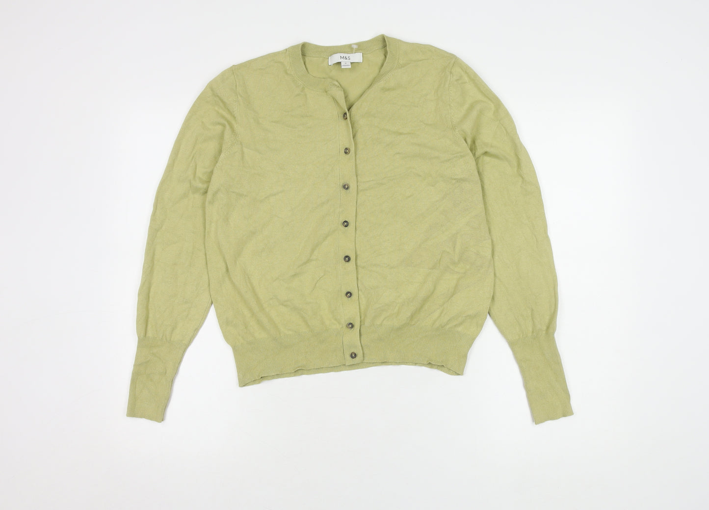 Marks and Spencer Women's Green Cardigan Size 16
