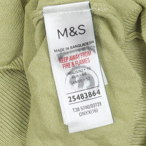 Marks and Spencer Women's Green Cardigan Size 16