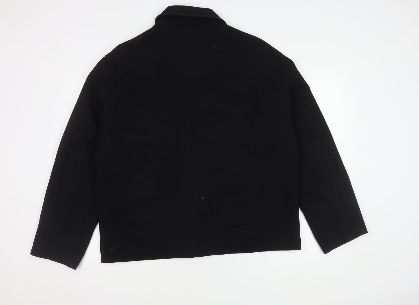 River Island Men's Black Wool Jacket Large