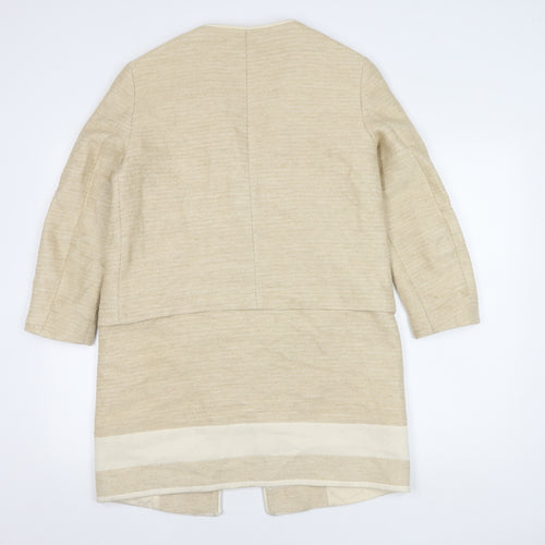 Zara Basic Women's Beige Coat Size M