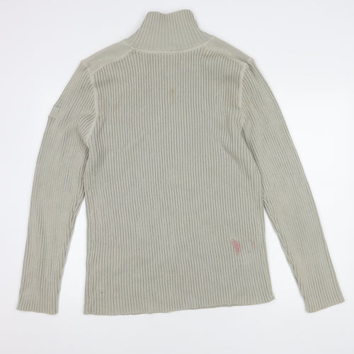 FreeBase XL Beige Full Zip Jumper for Men