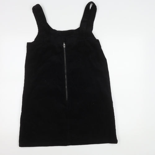 New Look Women's Black Pinafore Dress - Size 14 Sleeveless