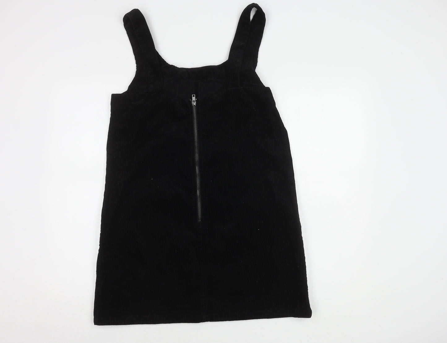 New Look Women's Black Pinafore Dress - Size 14 Sleeveless