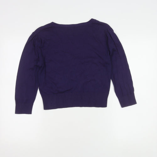 Great Plains Womens Purple Knit Cardigan Size M