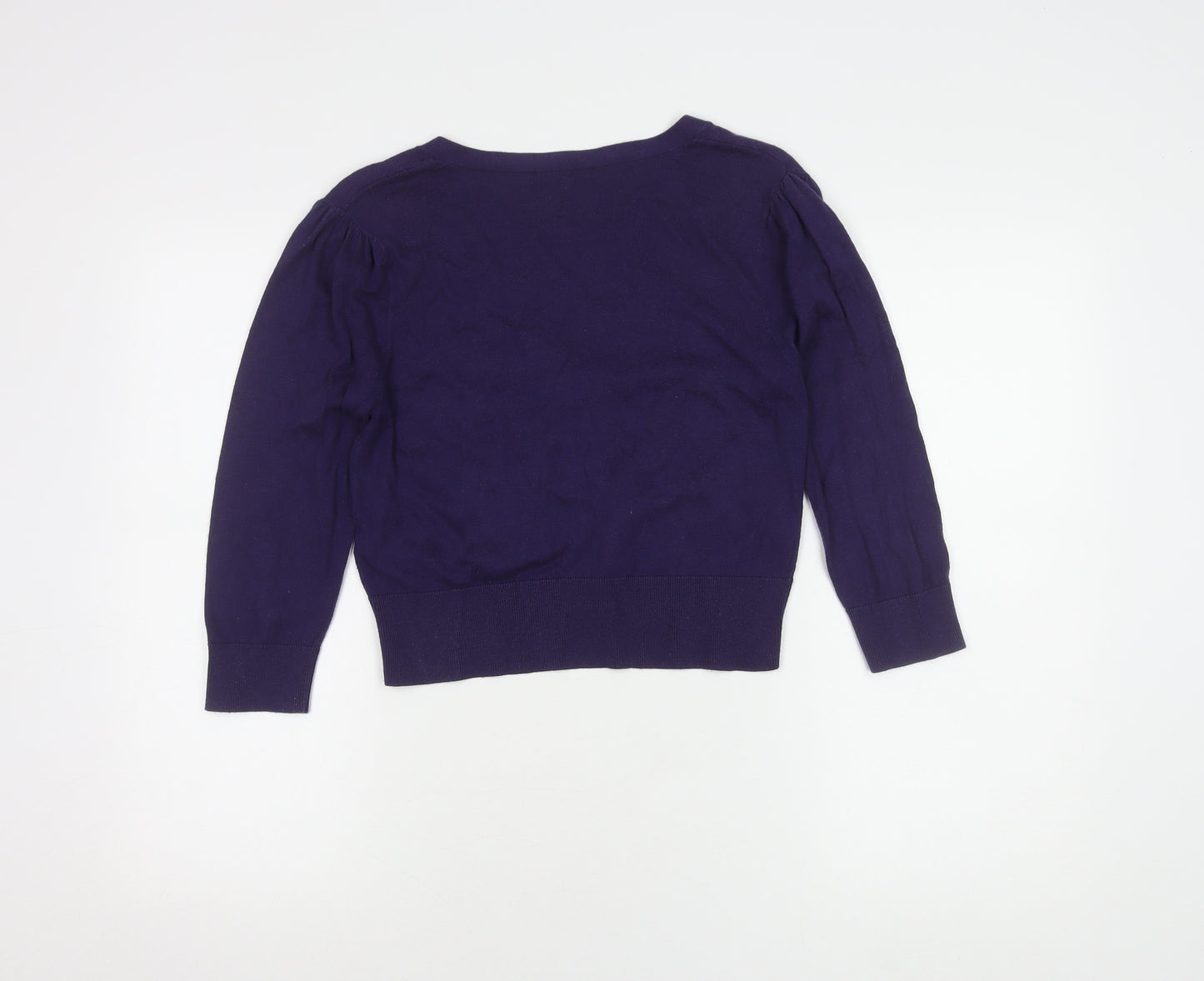 Great Plains Womens Purple Knit Cardigan Size M