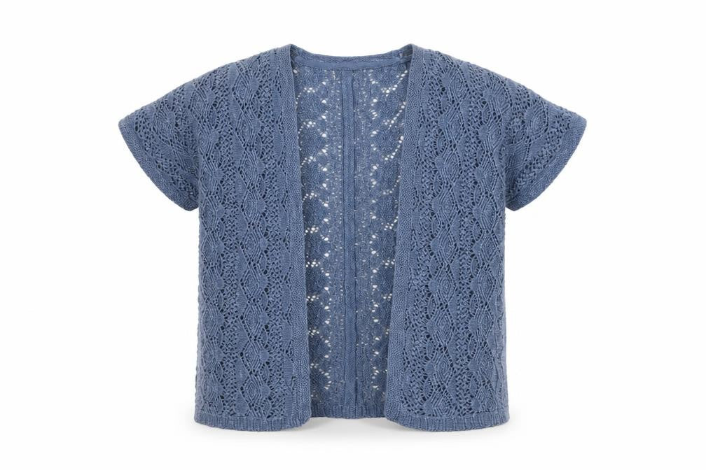 Front view of Next Blue girls’ cardigan for spring/summer -, size 5-6, years