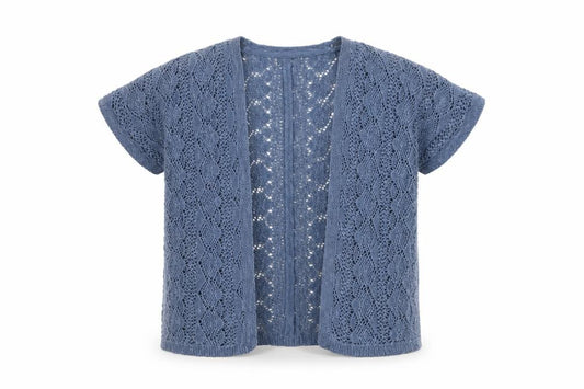 Front view of Next Blue girls’ cardigan for spring/summer -, size 5-6, years
