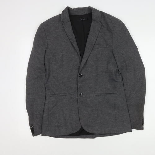 Zara Men's Grey M 40 Blazer Jacket Formal Wear