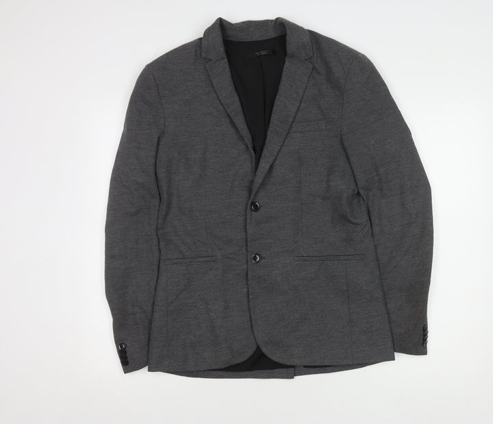 Zara Men's Grey M 40 Blazer Jacket Formal Wear