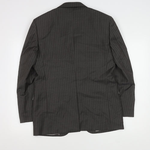 Marks and Spencer Men’s Grey Striped Wool Blazer 38S