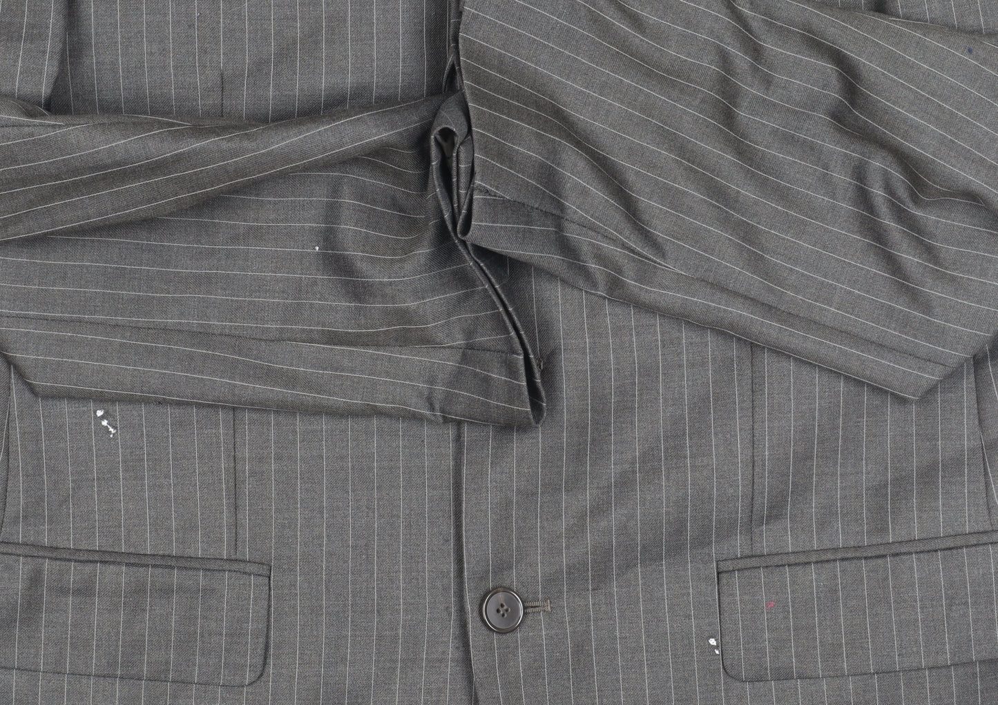 Marks and Spencer Men’s Grey Striped Wool Blazer 38S