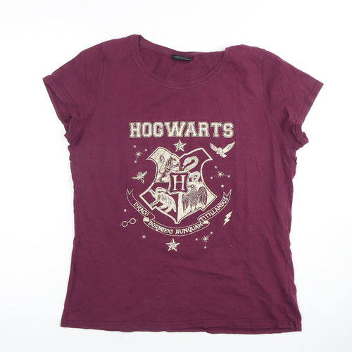 Harry Potter Women's Purple T-Shirt Nightshirt Size 10-12